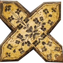 Scianna Terre Normanne С000255916 Rosacroce_04 Sisustus 15x15 cm, Italia, krakelointi - kuva 1 - kuva 1
