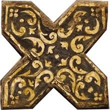 Scianna Terre Normanne С000255915 Rosacroce_03 Sisustus 15x15 cm, Italia, krakelointi - kuva 1 - kuva 1