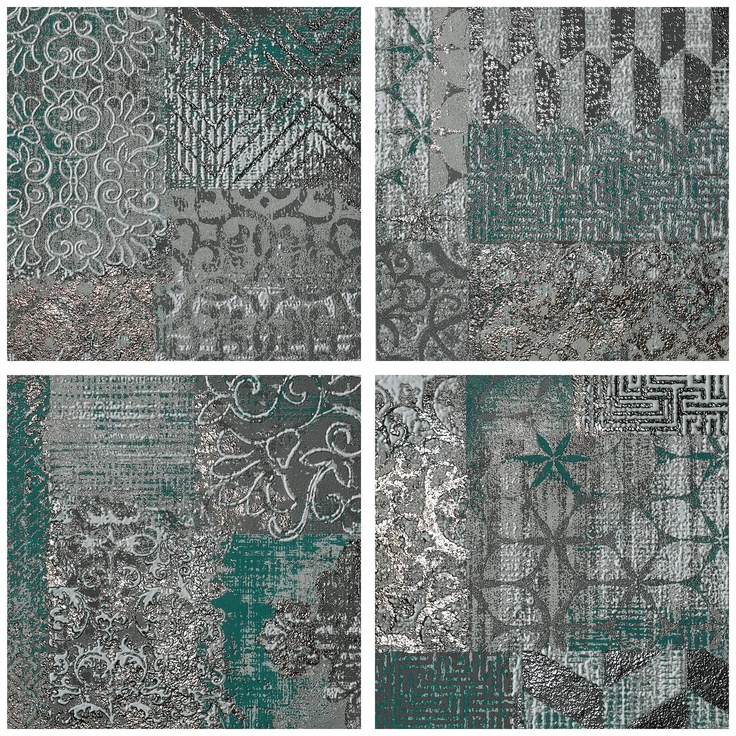 Serenissima Studio 50 С000504460 1069341_Ins.S/4RococòGreen30X30 Decoración 30x30 cm, Italia, debajo del concreto - foto 1 Serenissima Studio 50 С000504460 1069341_Ins.S/4RococòGreen30X30 Decoración 30x30 cm, Italia, debajo del concreto - foto 1