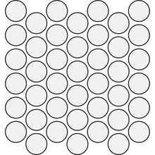 Settecento Aguas С000611964 118420_AguasDotsSuReteNaturalWhite26,3*27,1 Mosaic 26,3x27,1 cm, Italy - photo 1 - photo 1
