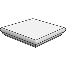 Settecento Azteca С000065612 B7552-_Brunoangolarecontorello hoekstap 32,7x32,7 cm, Italië, andere soorten steen - foto 1 - foto 1