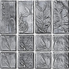 Settecento Azteca С000065670 B603b-_Decoroseteznabgrigio5*5E5*10(12Pz) Mozaïek 20x20 cm, Italië, andere soorten steen - foto 1 - foto 1