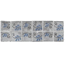 Settecento Azteca С000065665 B6009-_Fasciaebsuretegrigio Mozaïek 10x32,7 cm, Italië, andere soorten steen - foto 1 - foto 1