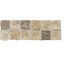 Settecento Azteca С000065647 B6006-_Fasciaebsuretesabbia/Bruno//Avorio Mosaic 10x32,7 cm, Italy, other types of stone - photo 1
