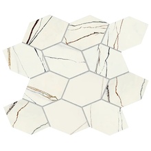Settecento Lichen С000580569 15661-_LichenMosaicoHexaReteLappato30*30 Mosaic 30x30 cm, Italy, other types of marble - photo 1 - photo 1