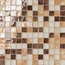 Settecento Musiva С000065999 100202_Mixbgialloantico-Mogano-Biancoavorio2.2x2.2surete(Foglio28.6x28.6) Mosaic 28,6x28,6 cm, Italy - photo 1