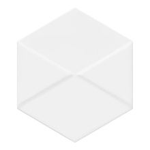 Settecento Outfit С000549510 167122_OutfitEsagonaBrightWhite15,5*17,8 veggflis 15,5x17,8 cm, Italia, monokrom - foto 1 - foto 1