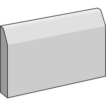 Settecento Park Avenue С000076751 77114-_Baseboardivory19,9*24 gulvlist 19,9x24 cm, Italia, monokrom - foto 1 - foto 1