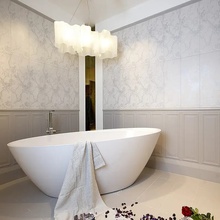 Settecento Place Vendome 24x72 см, glazed porcelain stoneware, Italy, monochrome - interior photo 1 - photo 2