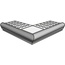 Settecento Proxi С000352256 13791-_ProxiTorelloPerAngolareConRete(2Pz)Bianco_5,5*32 Élément spécial 5,5x32 cm, Italie, autres types de pierre - photo 1