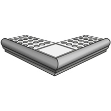 Settecento Proxi С000352260 13795-_ProxiTorelloPerAngolareConRete(2Pz)Bruno_5,5*32 Specielt element 5,5x64 cm, Italien, andre stenarter - foto 1 - foto 1