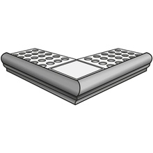 Settecento Proxi С000352257 13792-_ProxiTorelloPerAngolareConRete(2Pz)Grigio_5,5*32 Specielt element 5,5x32 cm, Italien, andre stenarter - foto 1 - foto 1
