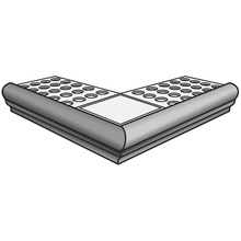Settecento Proxi С000352259 13794-_ProxiTorelloPerAngolareConRete(2Pz)Tortora_5,5*32 Specielt element 5,5x32 cm, Italien, andre stenarter - foto 1 - foto 1
