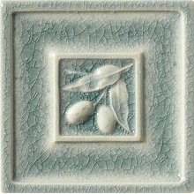Settecento The Traditional Style С000059267 30574-_Insertoolivegreygreen_15*15 Sisustus 15x15 cm, Italia, krakelointi - kuva 1 - kuva 1