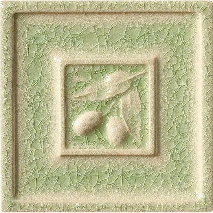 Settecento The Traditional Style С000059265 30571-_Insertoolivehay_15*15 Decoratie 15x15 cm, Italië, craquelé - foto 1 Settecento The Traditional Style С000059265 30571-_Insertoolivehay_15*15 Decoratie 15x15 cm, Italië, craquelé - foto 1