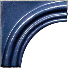 Settecento The Traditional Style 305A7 Blue Navy Girospecchio Special Element 15x15 cm, Italy - photo 1 - photo 1