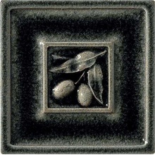 Settecento The Traditional Style 30573 Olive Basalt Decoro Decor 15x15 cm, Italy - photo 1 - photo 1
