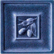 Settecento The Traditional Style 30575 Olive Blue Navy Decoro Decor 15x15 cm, Italy - photo 1 - photo 1