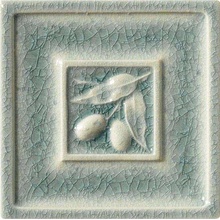 Settecento The Traditional Style 30574 Olive Grey Green Decoro Decor 15x15 cm, Italy - photo 1 - photo 1