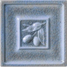 Settecento The Traditional Style 30576 Olive Light Blue Decoro Decor 15x15 cm, Italy - photo 1 - photo 1