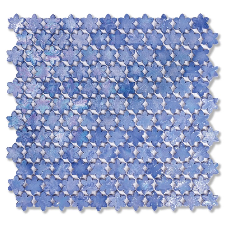Sicis Petites Fleurs С000528371 F10 Bluebell Mosaic 29,3x31,6 cm, Italy, pearl-look - photo 1 Sicis Petites Fleurs С000528371 F10 Bluebell Mosaic 29,3x31,6 cm, Italy, pearl-look - photo 1