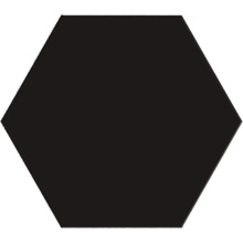 Terratinta Hexa С000631816 TTHXF09N_BlackSwanHexagon14X16 keramisk granitt 14x16 cm, Italia, monokrom - foto 1 - foto 1