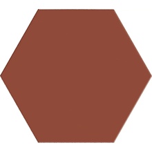 Terratinta Hexa С000631824 TTHXF13N_RustyRedHexagon14X16 keramisk granitt 14x16 cm, Italia, monokrom - foto 1 - foto 1