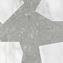 Terratinta Vicentina С000514814 TTVICEMCRDA__cross_matt/Honed_dark Mosaic 29x29 cm, Italy, limestone - photo 1 - photo 1