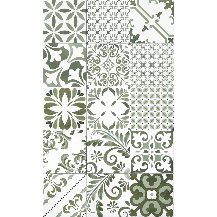 Tonalite Aquarel С000434059 AQU/STA.VE_DecoroStarsVerde keramisk granitt 15x15 cm, Italia - foto 1 Tonalite Aquarel С000434059 AQU/STA.VE_DecoroStarsVerde keramisk granitt 15x15 cm, Italia - foto 1