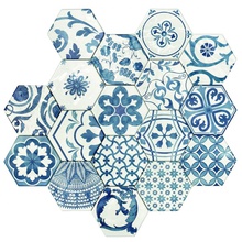 Tonalite Exabright EXADEC.BIB Decoro Mix Blu Decoração 15,3x17,5 cm, Itália - foto 1 - foto 1