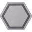 Tonalite Examatt С000300011 D/EXA.GC_DecoroExatargetGrigioChiaro porcelain tile 15x17,1 cm, Italy - photo 1