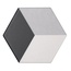 Tonalite Examatt С000300018 D/TRE.NE_DecoroTrediNero porcelain tile 15x17,1 cm, Italy - photo 1
