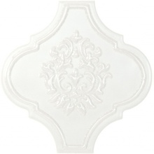Tonalite Satin Dec Arabesque Talco Decoração 14,5x14,5 cm, Itália - foto 1 - foto 2