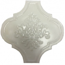 Tonalite Satin Dec Arabesque Talco Decoração 14,5x14,5 cm, Itália - foto 1 - foto 1
