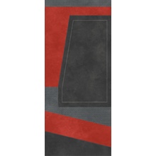 Tonino Lamborghini Korium 167542 Anthracite Red Diagonal C gres porcelánový 120x280 cm, Itálie, vzhled kuze  - fotografie 1 - foto 1