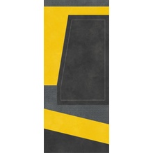 Tonino Lamborghini Korium 167543 Anthracite Yellow Diagonal C gres porcelánový 120x280 cm, Itálie, vzhled kuze  - fotografie 1 - foto 1