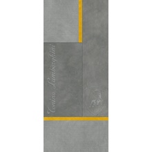 Tonino Lamborghini Korium 167563 Grey Yellow Square Logo gres porcelánový 120x280 cm, Itálie, vzhled kuze  - fotografie 1 - foto 1