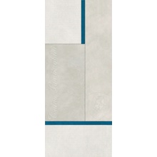 Tonino Lamborghini Korium 167571 White Blue Square Logo gres porcelánový 120x280 cm, Itálie, vzhled kuze  - fotografie 1 - foto 1