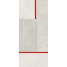 Tonino Lamborghini Korium 167572 White Red Square Logo gres porcelánový 120x280 cm, Itálie, vzhled kuze  - fotografie 1 - foto 1