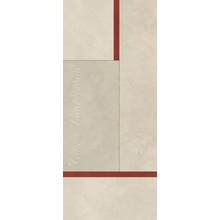Tonino Lamborghini Korium 167592 Beige Red Square Logo gres porcelánový 120x280 cm, Itálie, vzhled kuze  - fotografie 1 - foto 1