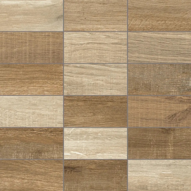 Tuscania North Wind STRIPE MIX BROWN/OAK (18 TESSERE ) Mozaika 30x30 cm - fotografie 1 Tuscania North Wind STRIPE MIX BROWN/OAK (18 TESSERE ) Mozaika 30x30 cm - fotografie 1