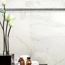Vallelunga Calacatta Vintage 7,5x30, glazed porcelain stoneware, Italy, calacatta marble - interior photo 1 - photo 2