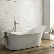 Vallelunga Calacatta Vintage 7,5x30, porcelanato esmaltado, Itália, mármore calacatta - foto de interior 1 - foto 2