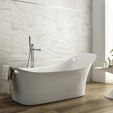 Vallelunga Calacatta Vintage 7,5x30, glazed porcelain stoneware, Italy, calacatta marble - interior photo 1 - photo 1