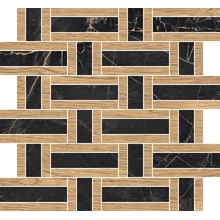 Vallelunga Doro & Malfi С000631926 A2DOR70T72MS_MosaicoBasketT72DoroLegno Mosaico 30x33 cm, Itália, outros tipos de mármore - foto 1 - foto 1