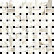 Vallelunga Luce С000532869 6001262_LuceGreySatBasket Mosaik 30x30 cm, Italien, andere marmorsorten - Foto 1 - Foto 1