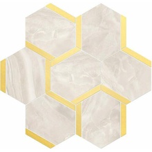 Vallelunga Nolita 6001119 Esagona Bacchetta Ambra Oro Mosaic 28x30 cm, Italy - photo 1 - photo 1