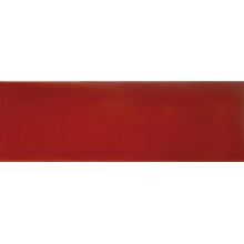 Valmori Cotton С000279672 ROSSO MARANELLO WAVED GLOSSY 13,2*40 wall tile 13,2x40 cm, Italy, monochrome - photo 1 - photo 1