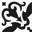 Valmori Hydraulicart С000548836 b&w flo pattern 12 porcelain tile 20x20 cm, Italy, hydraulic - photo 1