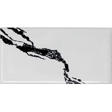 Valmori Marbleous С000369851 Day 7,5*15_WavedGlossy azulejo de parede 7,5x15 cm, Itália, estatuário - foto 1 - foto 1